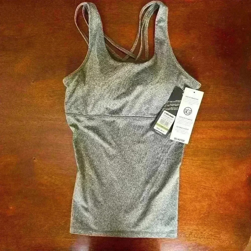 NWT Charcoal Grey Matchup Bra Tank Top By Head - Size Medium - Picture 1 of 5